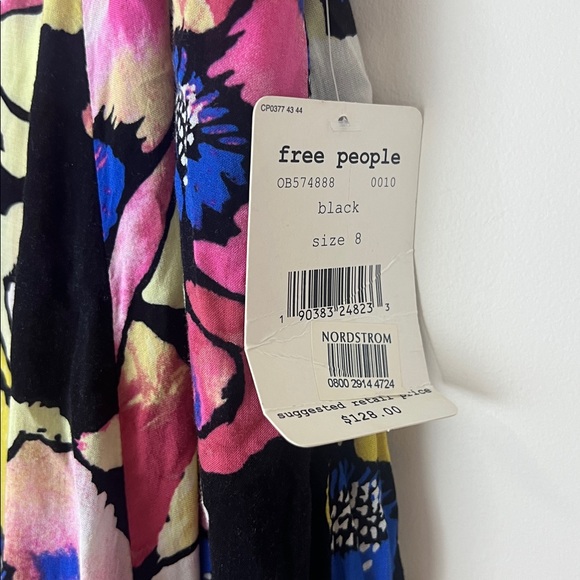 NWT Free People Maxi Skirt Side Slit Flowy Size 8 - Picture 5 of 11